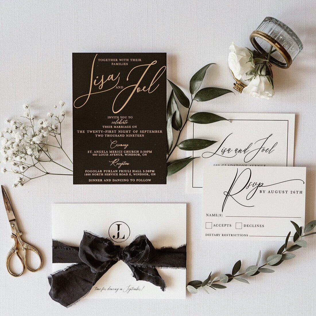 Black and white suite